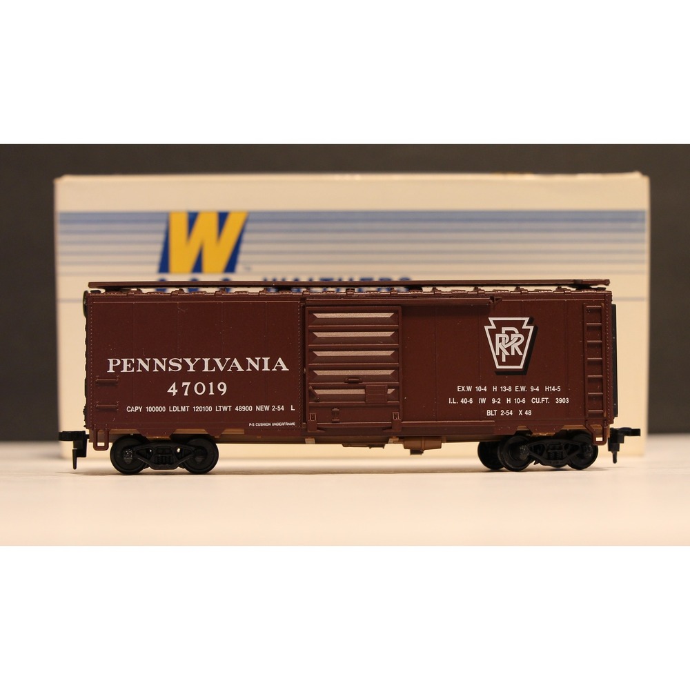 HO Walthers 40' PS Box Car PRR Pennsylvania 47019 Pre-Owned  90's 932-3717  (V)